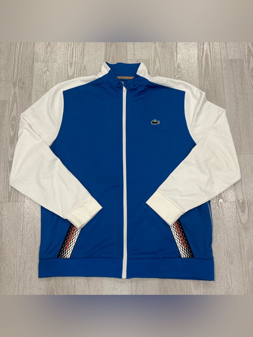 Lacoste Sport Colorblock Blue Men’s Track Jacket Size XXL